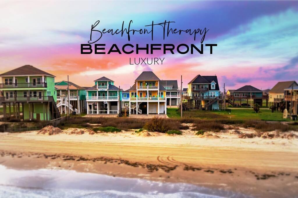 Beachfront*Spectacular View*4 Bd*Sleeps 14 Villa Bolivar Peninsula Eksteriør billede