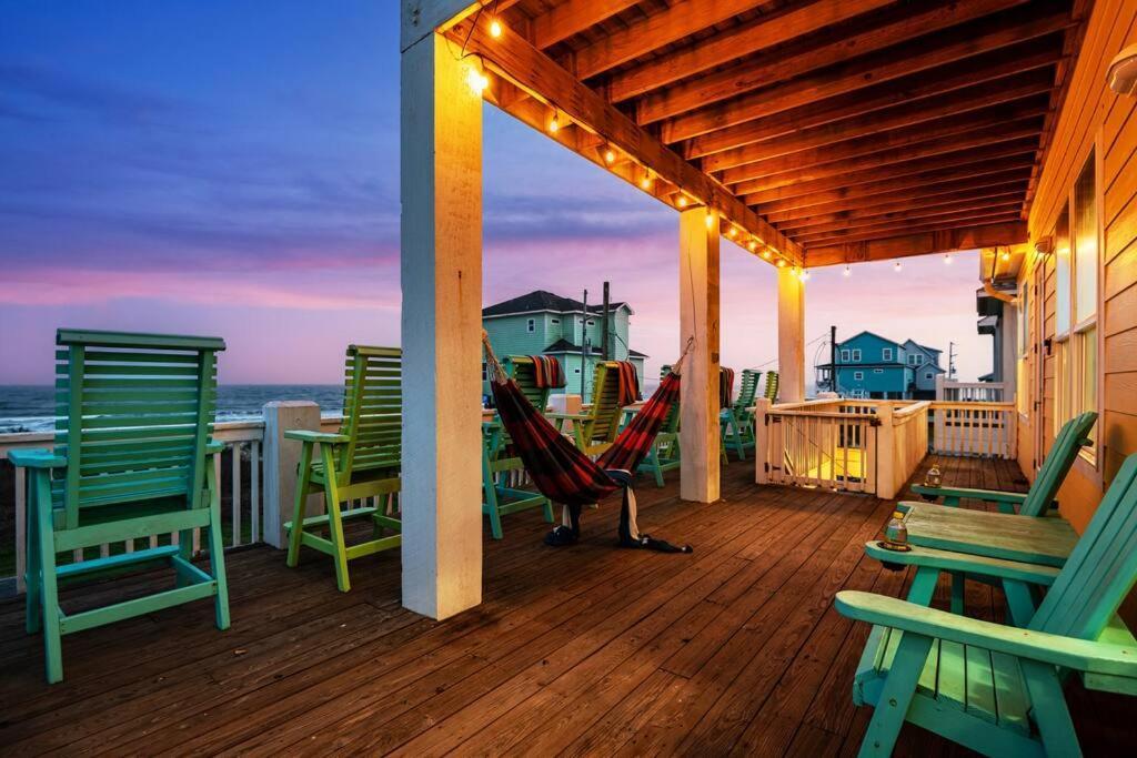 Beachfront*Spectacular View*4 Bd*Sleeps 14 Villa Bolivar Peninsula Eksteriør billede