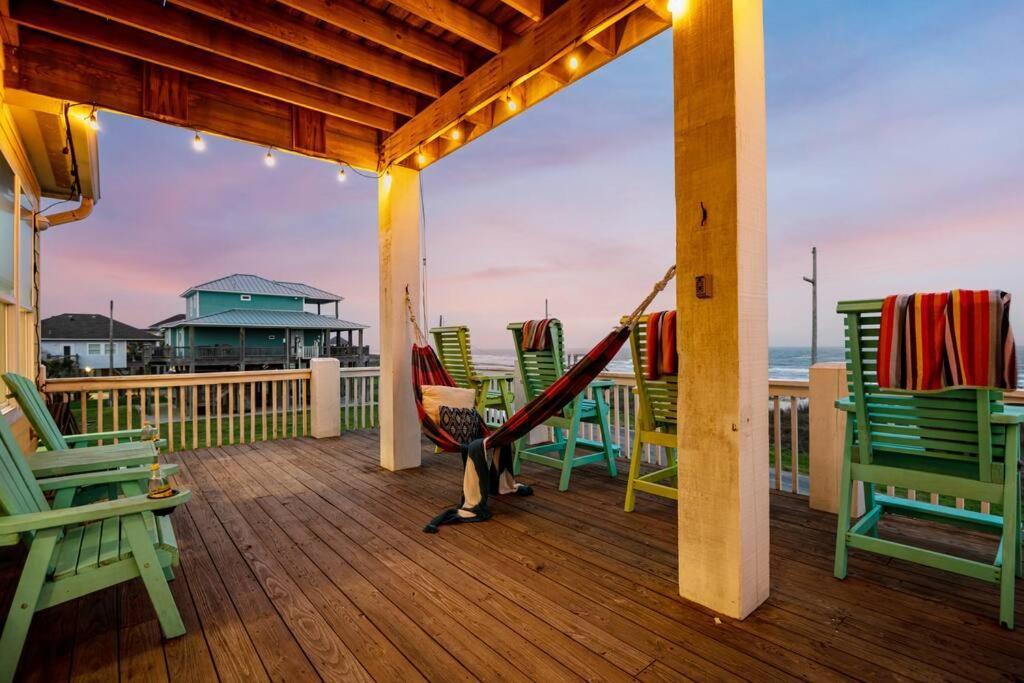 Beachfront*Spectacular View*4 Bd*Sleeps 14 Villa Bolivar Peninsula Eksteriør billede