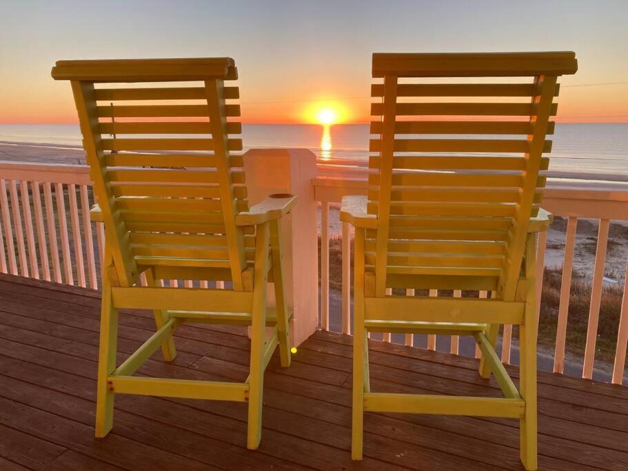 Beachfront*Spectacular View*4 Bd*Sleeps 14 Villa Bolivar Peninsula Eksteriør billede